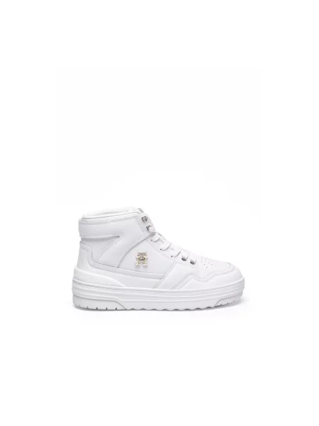 Sneakersy Tommy Hilfiger skórzane białe