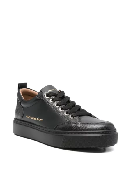Sneakerși Alexander Smith cu șireturi din piele negru