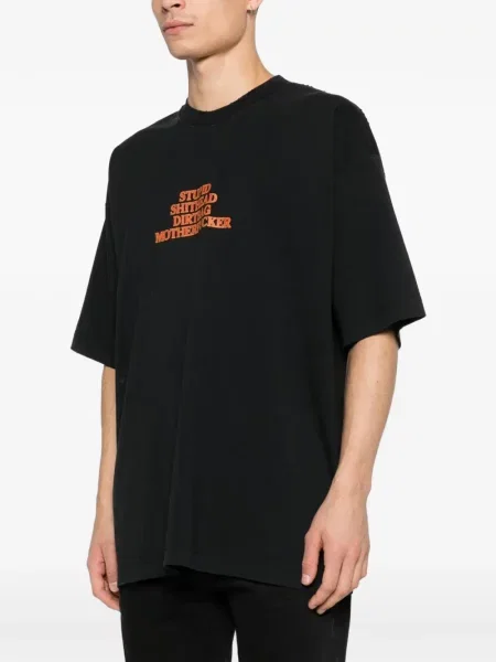 Tricou Vetements cu imagine negru