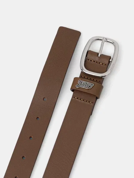 Pas Tommy Jeans Tjw Oval Buckle rjava