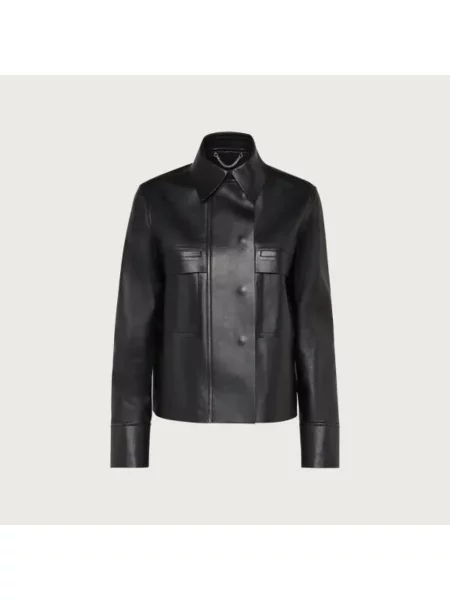 Geanta de piele Ferragamo negru