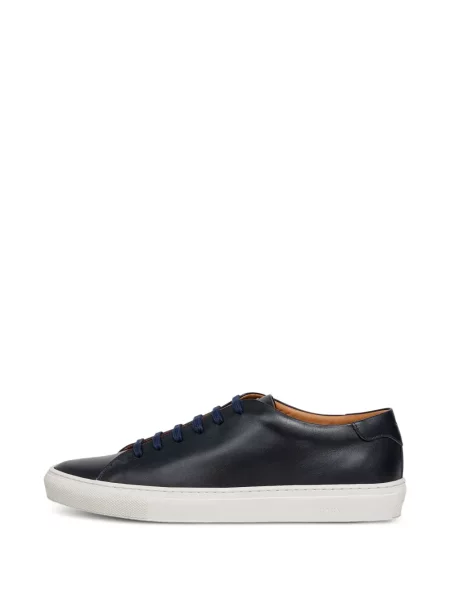 Pantofi derby Hackett London cu șireturi din piele albastru