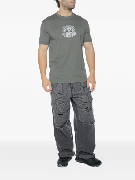 Tricou Armani Exchange cu imagine verde