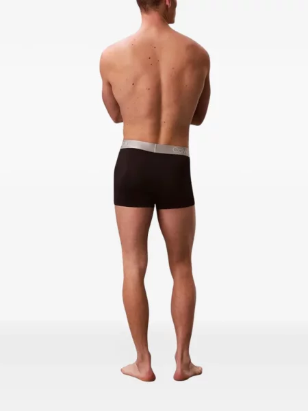 Boxeri Calvin Klein Underwear cu autograf negru
