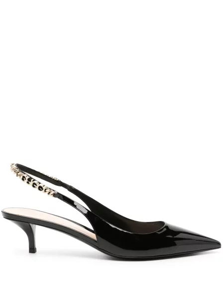 Pantofi cu toc Gucci slingback negru
