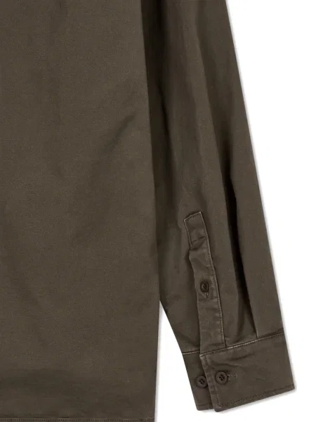 Cămașă Studio Tomboy cu glugă lungă verde