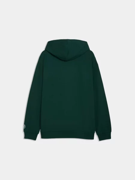 Худи Puma с капюшоном зеленое