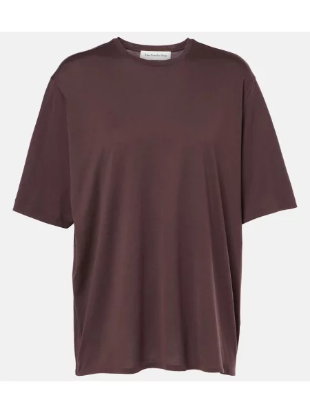 Tricou The Frankie Shop din jerseu maro