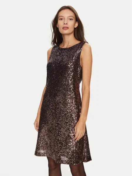 Cocktail obleka DKNY rjava