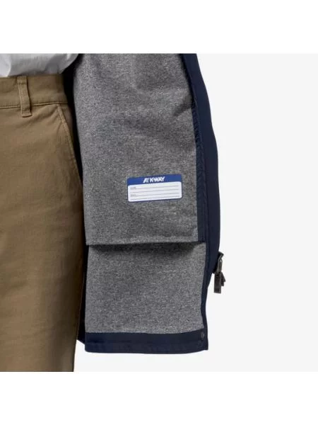 Płaszcz K-way z dżerseju niebieski