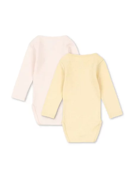 Fanga Fontana body kojenecké PERLA 2 PACK LS BODY OCS žlutý