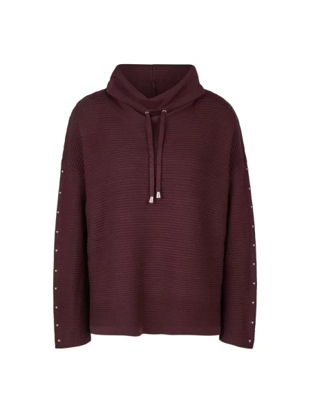 Dzianinowy sweter Doris Streich czerwony