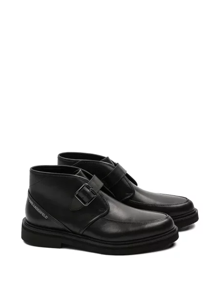 Botine Karl Lagerfeld din piele negru