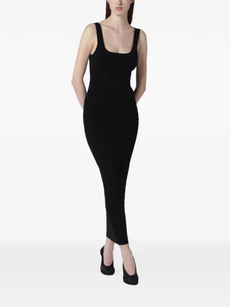 Rochie midi Entire Studios tricotate negru