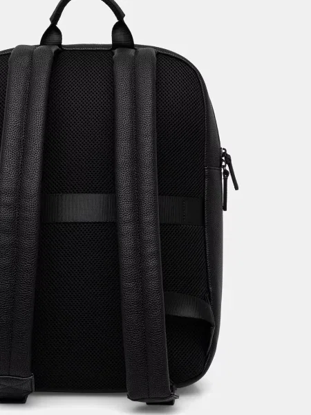 Armani Exchange plecak z imitacji skóry czarny