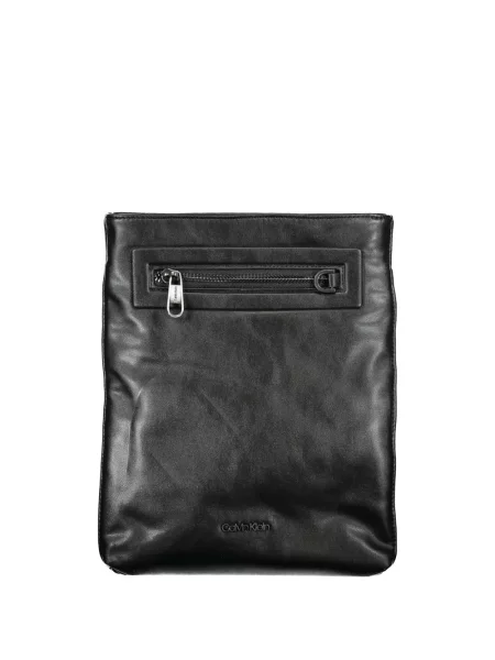 Geantă crossbody Calvin Klein cu aplicații negru