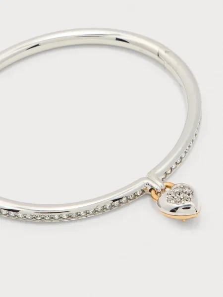 Swarovski Zapestnica zlata / staro roza transparentna srebrna