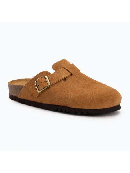 Дамски джапанки Scholl Fae Suede cognac кафяво