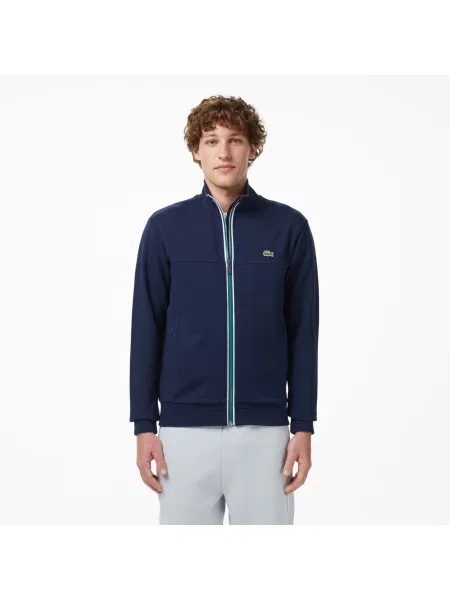 Lacoste Bluza Z Zamkiem Slim Fit granatowa
