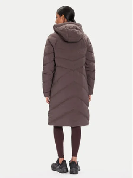 JACK WOLFSKIN Outdoorový kabát Marienplatz čokoládová čierna
