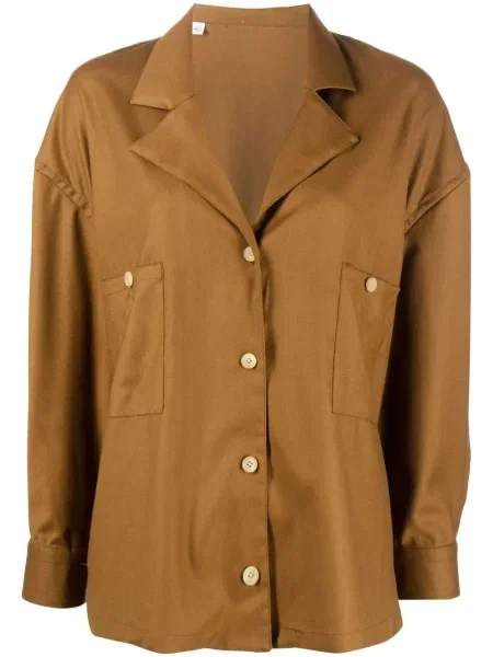 Cămașă Giuliva Heritage lungă maro