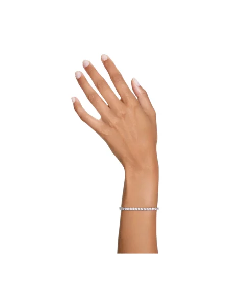 Bransoletka Swarovski biznesowa do tenisa szara