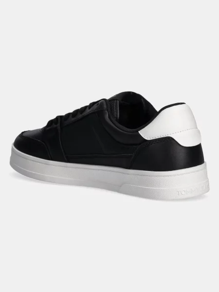 Kožené tenisky Tommy Jeans černé