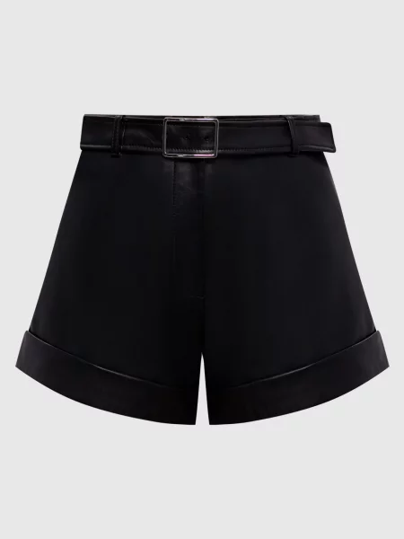 Шкіряні шорти SPXVASAIO з Max Mara Sportmax чорні