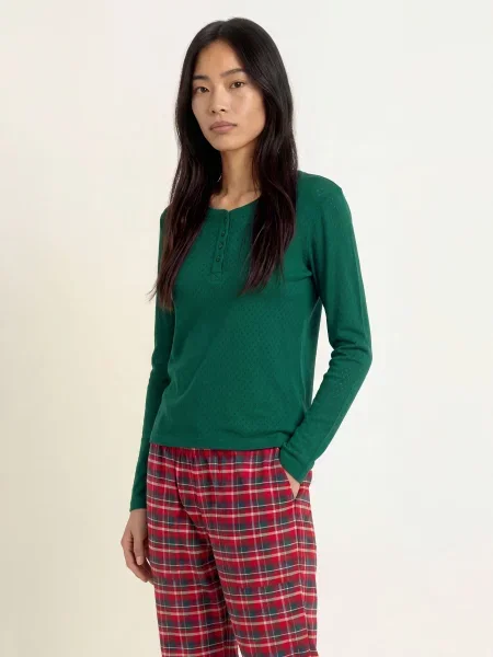 Jockey Spací Tričko Pure Cotton tmavě zelená
