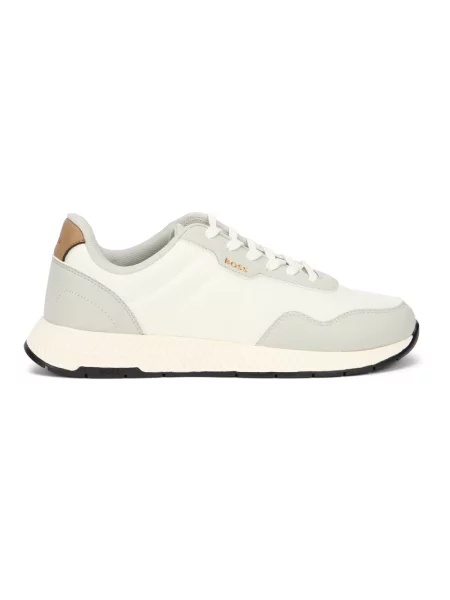 Sneakersy Boss skórzane białe