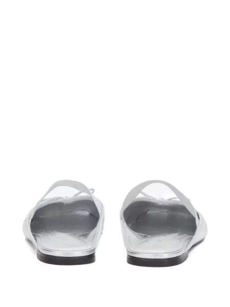 Papuci tip mules 3.1 Phillip Lim cu funde argintiu