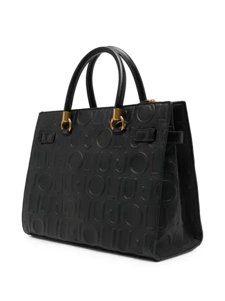 Shopper kabelka Liu Jo s autogramem černá