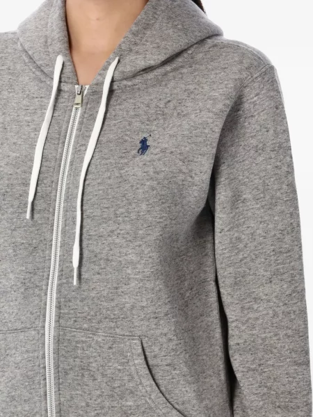 Суичър с качулка Polo Ralph Lauren с качулка синьо