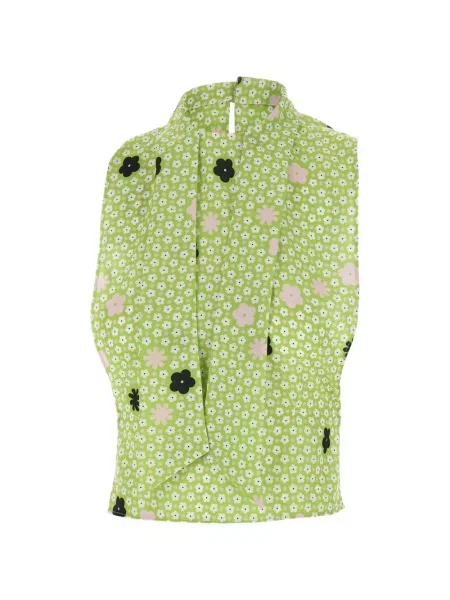 Top Mm6 Maison Margiela cu model floral cu imagine verde