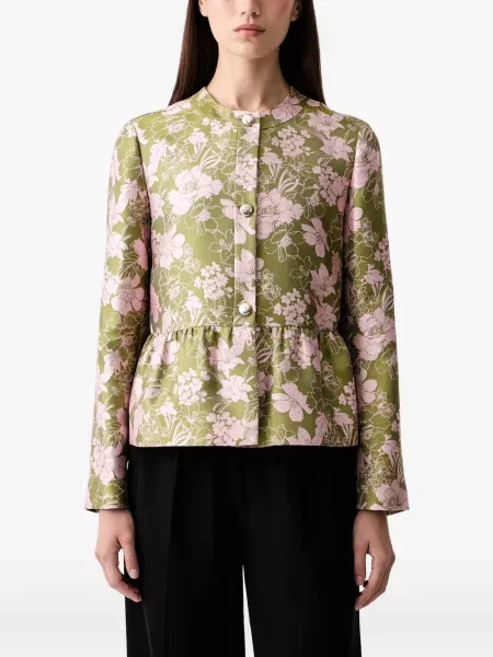 Top Joop! cu model floral cu imagine verde