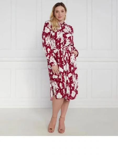 Persona by Marina Rinaldi Rochie cu cordon plus size roșu