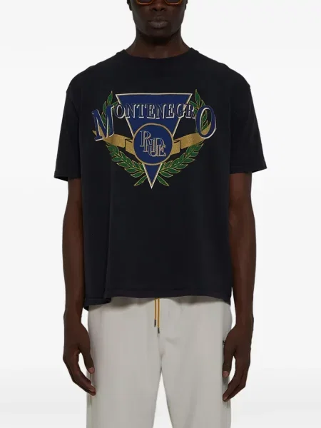 Grafički majica Rhude crna