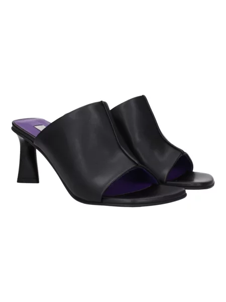 Klapki Stella Mccartney skórzane czarne