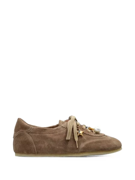 Sneakers Agl σουέντ καφέ