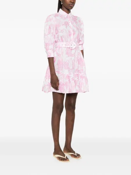 Cu centură rochie mini Mc2 Saint Barth alb