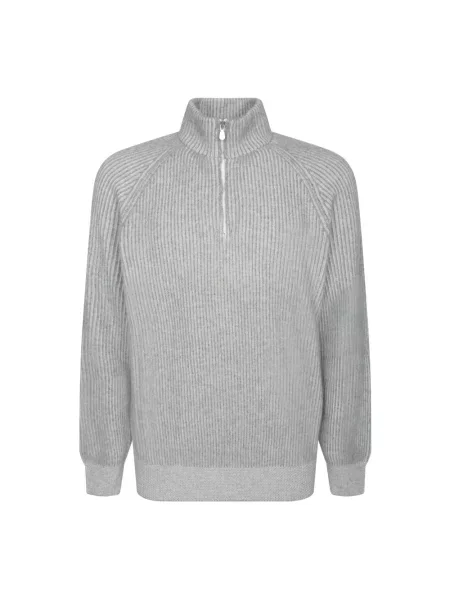 Kardigan Brunello Cucinelli elegancki szary