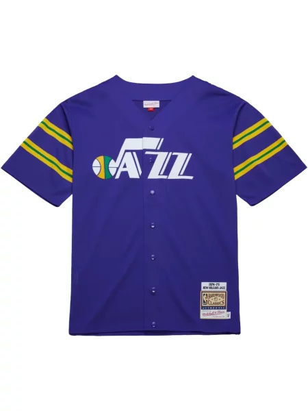 Cvaknutí košile Mitchell & Ness fialová