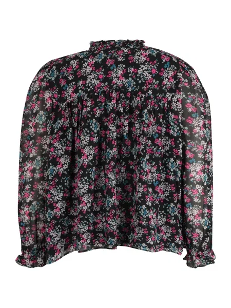 Wallis Petite Bluză roz gri / albastru pastel negru