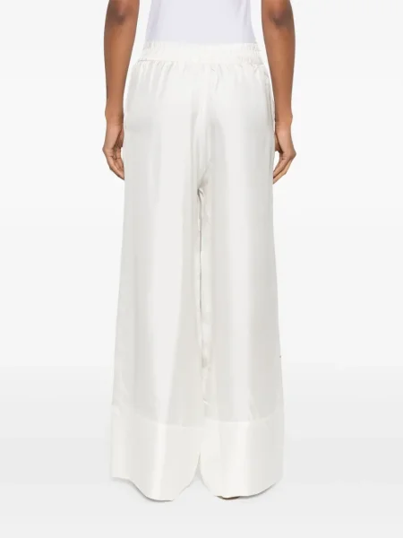 Pantaloni Pierre-louis Mascia cu model floral cu imagine alb