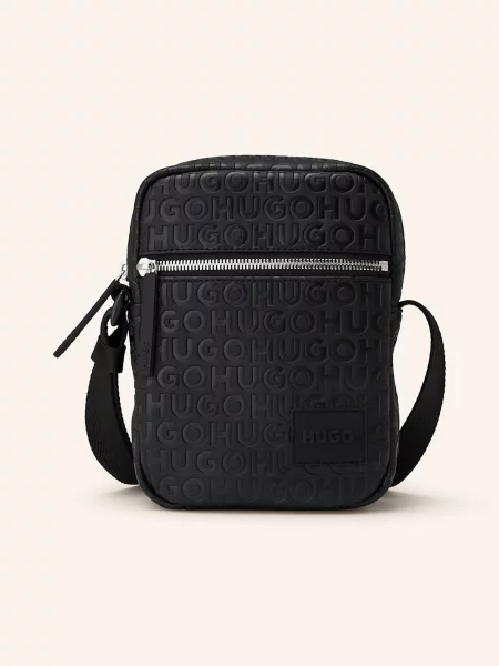 Torba crossbody Hugo skórzana czarna