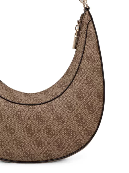 Geantă shopper Guess cu imagine maro