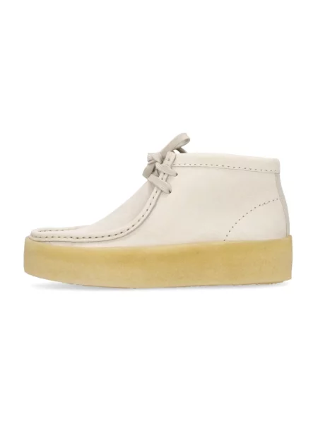 Botki Clarks zamszowe białe