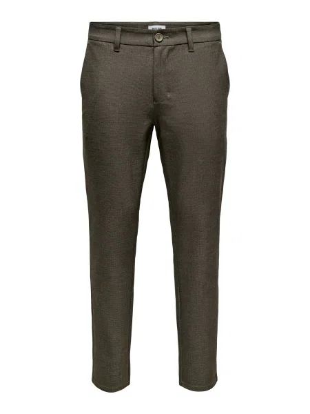 Only & Sons Pantaloni eleganți ONSBRAD închis maro