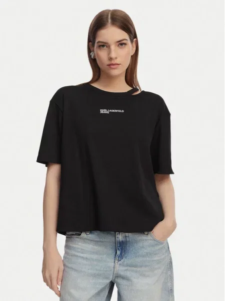 KARL LAGERFELD JEANS Tričko / biela čierna