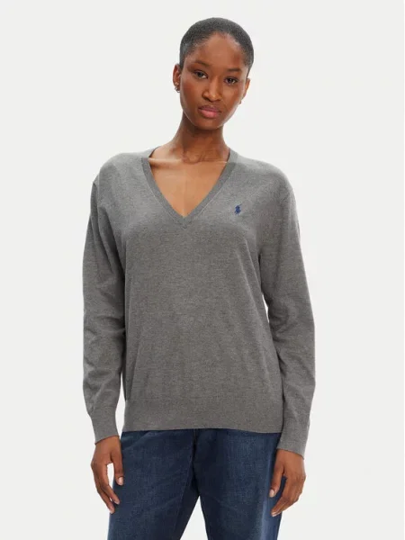 Polo Ralph Lauren Megztinis Straight Fit pilka